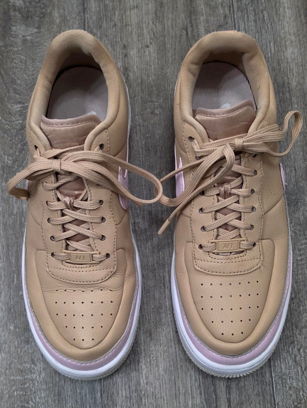 Women's Nike Air Force 1 Jester XX Bio Beige, Pink, & White-Size 11 - Picture 4 of 10